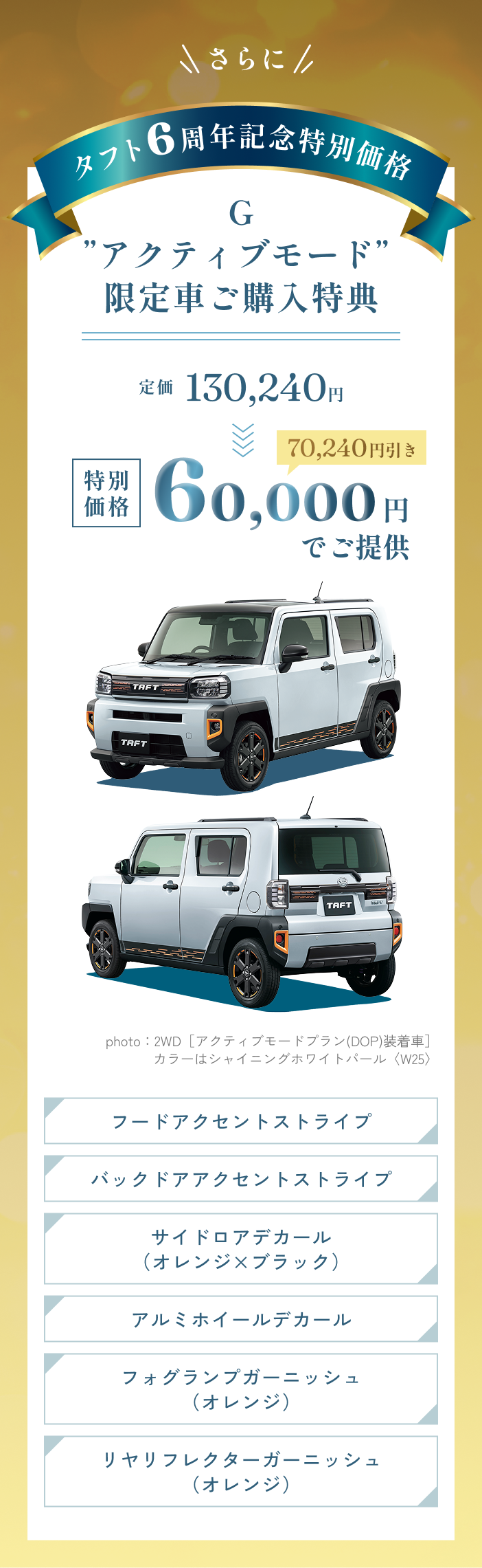 TAFT 6周年記念発売！栃木ダイハツ TAFT特別限定車 | 栃木ダイハツ販売